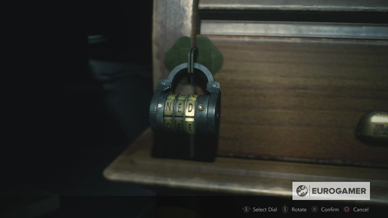 Resident Evil 2 Leon Desk puzzle solution